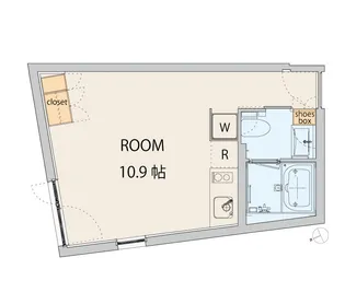 コートモデリア四谷荒木町【2階】の間取り