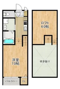 MODERN PALAZZO 喜々津Soleil【2階】の間取り