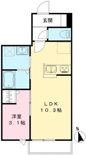 エスポワールA【2階】の間取り