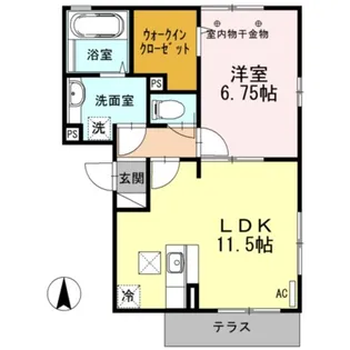 ルミエール メゾン【1階】の間取り