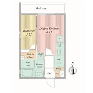 Live Flat京都西院【2階】の間取り