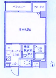 パルテール天王町【6階】の間取り