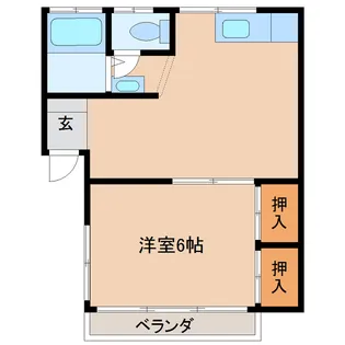 コーポ石黒【1階】の間取り