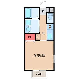 リベール浜田【2階】の間取り