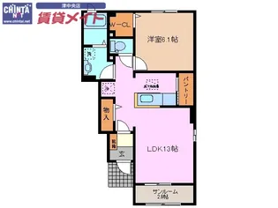 ブレッシング ビレッジ G【1階】の間取り