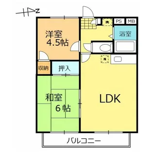 エトアール浜田【3階】の間取り