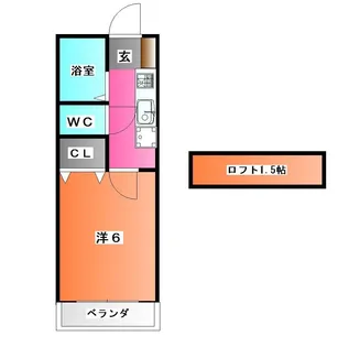 アクシスミシマ【1階】の間取り