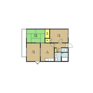 グランハイム岡田A棟【2階】の間取り