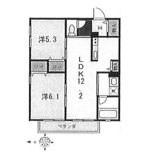 イレブン【2階】の間取り