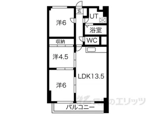 サンマリン日辨【2階】の間取り
