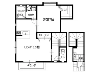 アミスター吉岡II-1【2階】の間取り