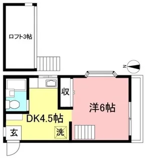 つつじヶ丘シェ・モワ【2階】の間取り