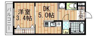 REGIES近大southII【1階】の間取り
