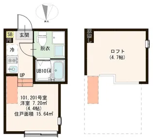 ハーモニーテラス北小岩XVIII【2階】の間取り
