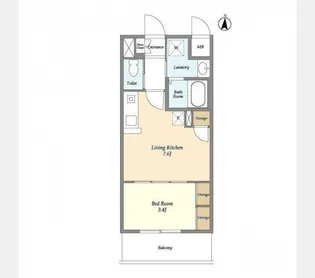 アクシーズタワー川口VIII【7階】の間取り