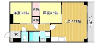 ヴィエナ栗東【6階】の間取り