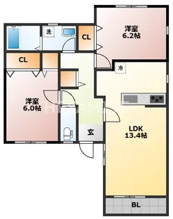 アルゴ101【2階】の間取り