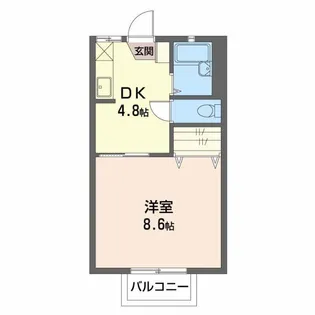 WELL CRIB TOKIWAGI【2階】の間取り