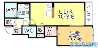 Maison K’s【1階】の間取り