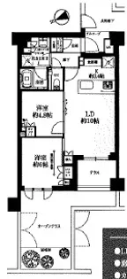 プラウド吉祥寺本町【1階】の間取り