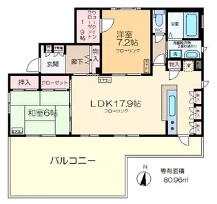 向島1丁目ヘーベルメゾン【4階】の間取り