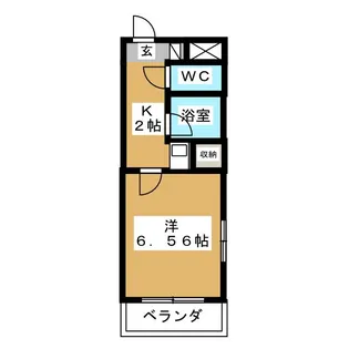 大宮西口プラザB棟【2階】の間取り