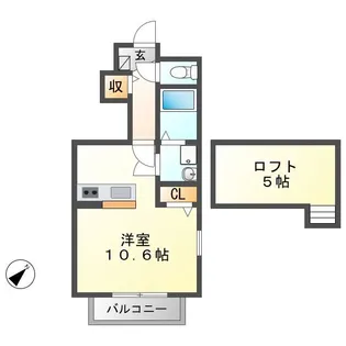 フラナテラス【1階】の間取り