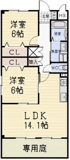 クレール【1階】の間取り