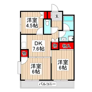 アリエス町田【1階】の間取り
