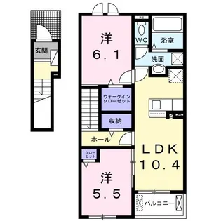 ミルトフリーデIV【2階】の間取り