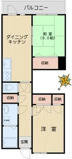 ロイヤルクレスト【1階】の間取り