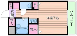 ベルビューレ千里山参番館【2階】の間取り