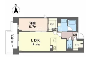 グランセレニオ江坂【3階】の間取り