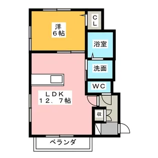 メゾン ラクレ【1階】の間取り