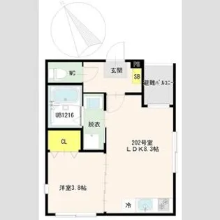 Malva高砂【2階】の間取り