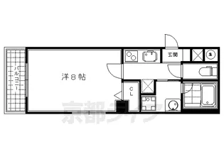 Dear Court四条烏丸【1階】の間取り