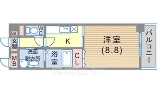 コンフォルト水笠【4階】の間取り