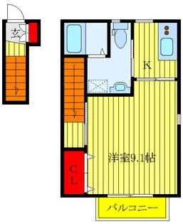 ザ パークメゾン ノア【2階】の間取り