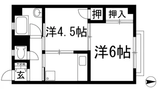 ふか喜マンション【3階】の間取り
