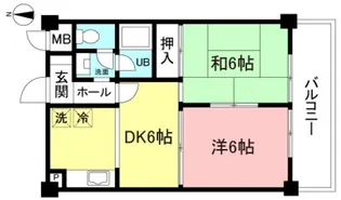 グリーンヒルズ小金井【3階】の間取り