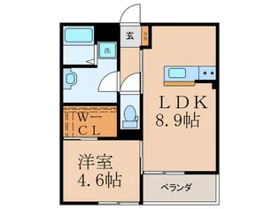 フラン小倉【1階】の間取り