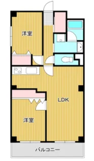 フェブライオ北三国ヶ丘【4階】の間取り