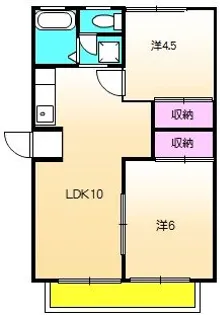 原コーポ【2階】の間取り