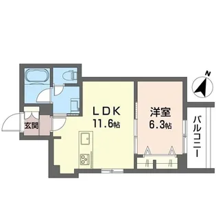 メゾン ホシヤ No.7【1階】の間取り