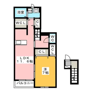 シャイニー【2階】の間取り