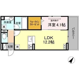 D crest津島町【3階】の間取り