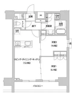 メトロステージ上野【7階】の間取り