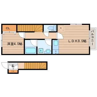 RETINA河原町I【2階】の間取り