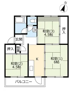 UR取手井野【3階】の間取り