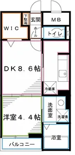 サーラ グラシオーザ【1階】の間取り